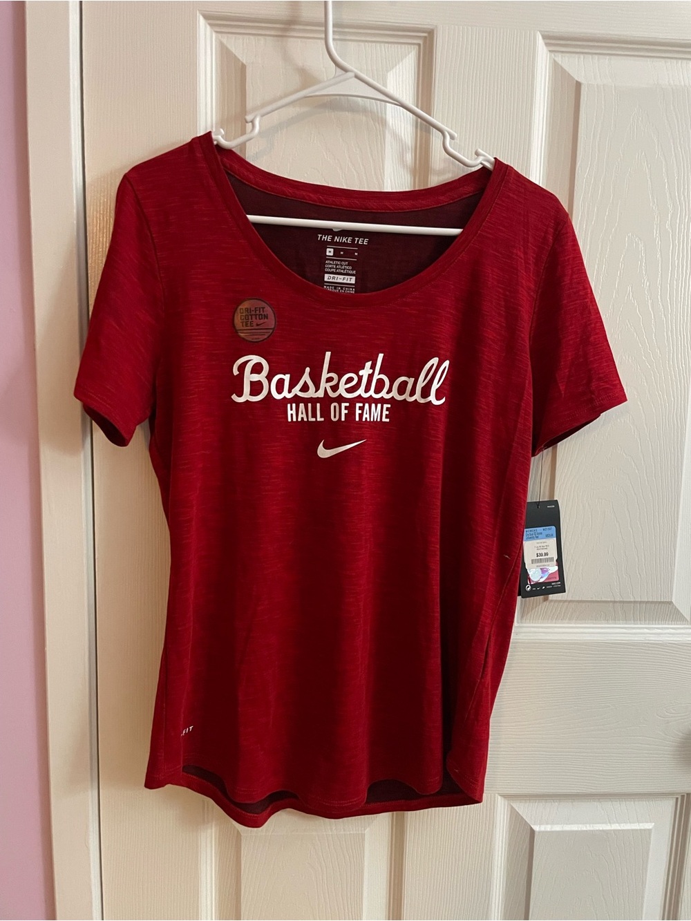 Nike Women's Red Basketball Hall of Fame Short Sleeve Tee